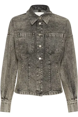 Gestuz Brendagz Ls Shirt Tops Shirts Denim Shirts Grey