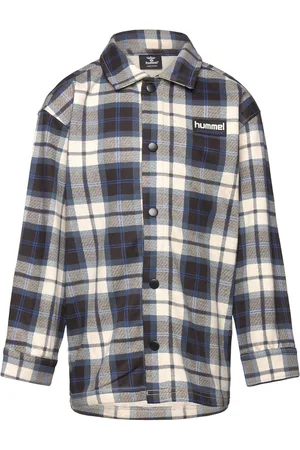 Hummel Hmlasberg Overshirt L/S Tops Shirts Long-sleeved Shirts Navy