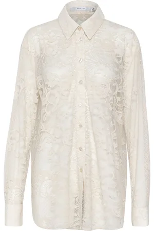 Gestuz Laicagz Ls Shirt Tops Shirts Long-sleeved White