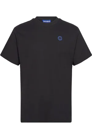 Hugo Blue Vintage Tee_B_1 Tops T-shirts & Tops Short-sleeved Black