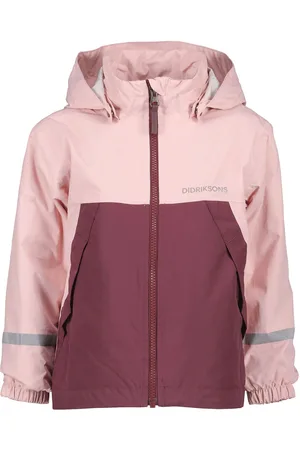 Didriksons Bladet Kids Jkt Outerwear Rainwear Jackets Pink