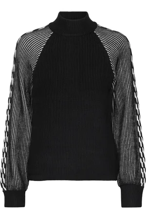 Object Objsofie Knit Re L/S Pullover 135 Tops Knitwear Jumpers Black