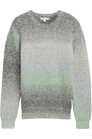 TOM TAILOR Color Gradient Knit Tops Knitwear Pullovers Green
