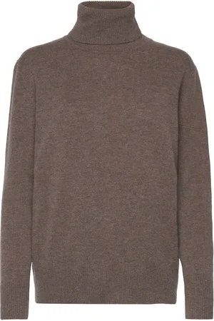 Rosemunde Wool & Cashmere Pullover Tops Knitwear Turtleneck Brown