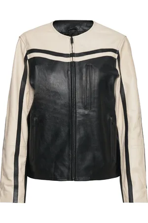Deadwood Racer Nahkatakki Black