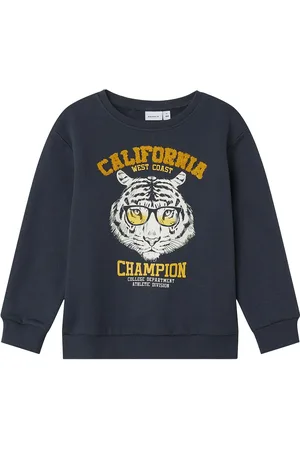 NAME IT Nmmobanno Ls Loose Sweat Bru Pb Tops Sweat-shirts & Hoodies Sweat-shirts Navy