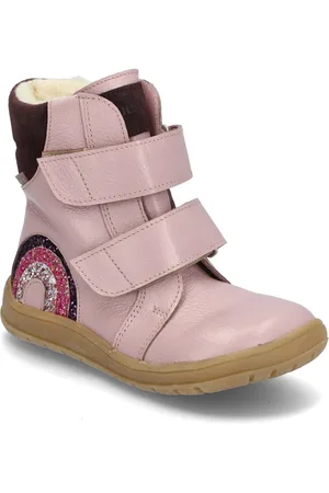 ANGULUS Boots - Flat - With Velcro Talvikengät Tarroilla Pink
