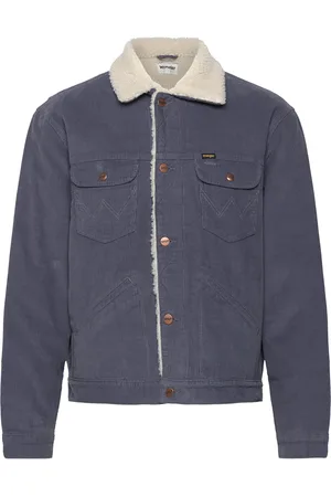 Wrangler 124Mj Sherpa Farkkutakki Denimtakki Blue
