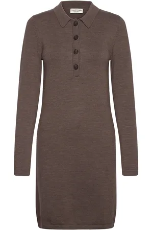 Bruun & Stengade Bs Rava Regular Fit Dress Dresses Knitted Dresses Brown