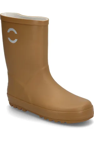 Mikk-Line Wellies Solid Shoes Rubberboots High Rubberboots Brown