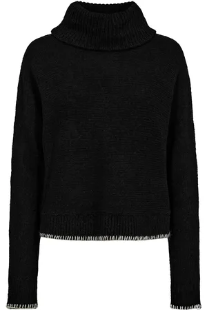 Numph Nuuma Solid Pullover Tops Knitwear Turtleneck Black