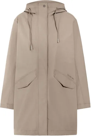 Didriksons Annabell Wns Parka Outerwear Parka Coats Beige