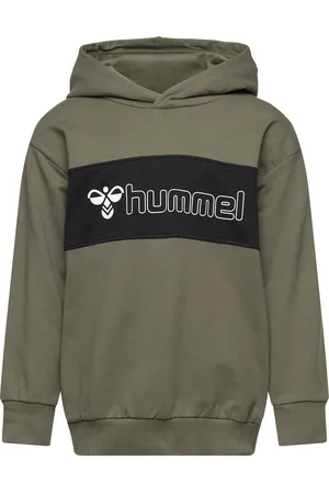 Hummel Hmlatlas Hoodie Tops Sweat-shirts & Hoodies Hoodies Khaki Green