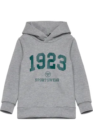 Hummel Hmlnipps Hoodie Tops Sweat-shirts & Hoodies Hoodies Grey
