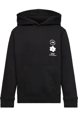The North Face G Flower Graphic Relaxed Hoodie Tops Sweat-shirts & Hoodies Hoodies Black