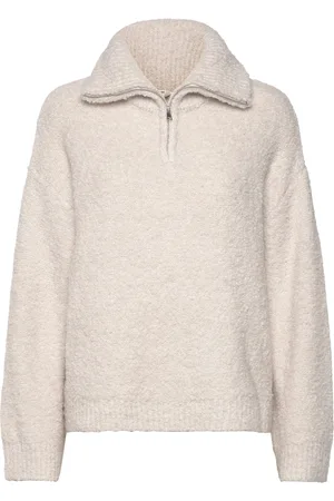 Object Objtolatya Knit Lo L/S Pullover 135 Tops Knitwear Jumpers Cream