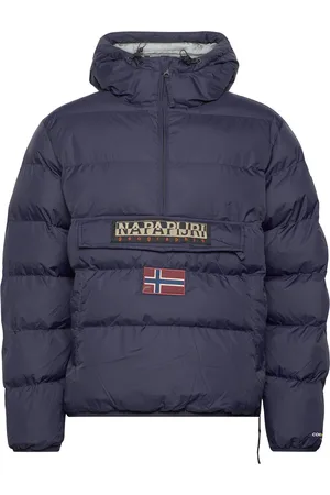 Napapijri Rainforest Puffer Anorak Vuorillinen Takki Topattu Takki Navy