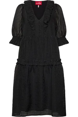 Crās Lyoncras Dress Polvipituinen Mekko Black