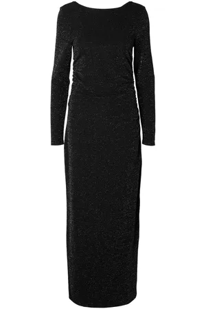 SELECTED Slfmarwa Ls Deep Reversible Ankle Dress Maksimekko Juhlamekko Black