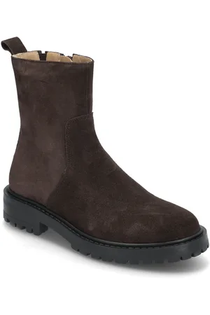 ANGULUS Boots - Flat Shoes Boots Ankle Boots Ankle Boots Flat Heel Brown