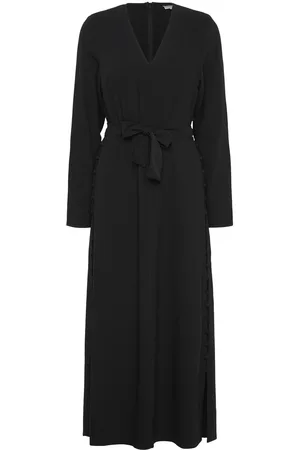Dante 6 Dykoma Button Up Dress Maksimekko Juhlamekko Black