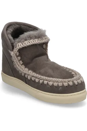 Mou Eskimo Sneaker Shoes Boots Ankle Boots Ankle Boots Flat Heel Grey