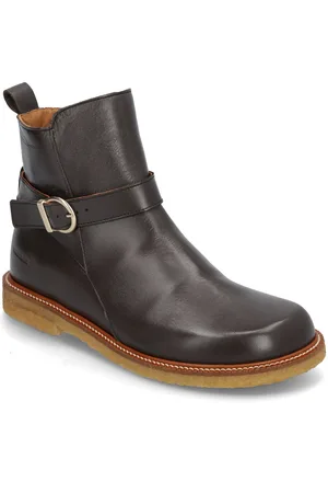 ANGULUS Booties - Flat Shoes Boots Ankle Boots Ankle Boots Flat Heel Brown