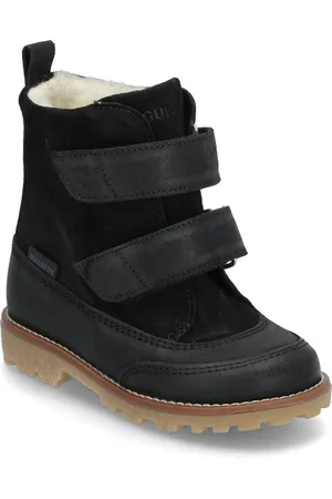 ANGULUS Boots - Flat - With Velcro Talvikengät Tarroilla Black