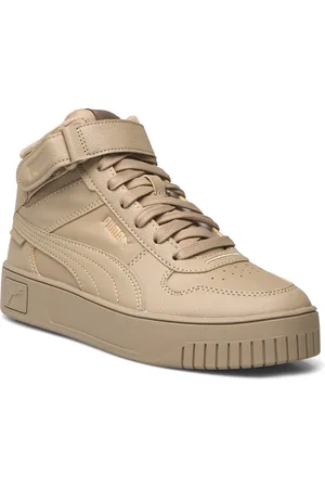 PUMA Carina Street Mid Wtr Sport Women Sport Shoes Sport Sneakers Sport High Top Sneakers Beige