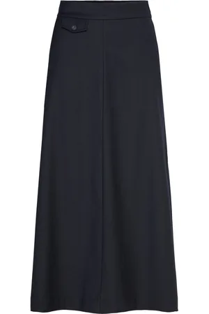 Ivy & Oak Sebilla Rose Skirts Maxi Skirts Navy