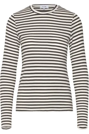 Levete Room Lr-Ika Tops T-shirts & Tops Long-sleeved Cream