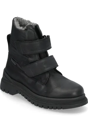 ANGULUS Boots - Flat - With Velcro Talvikengät Tarroilla Black
