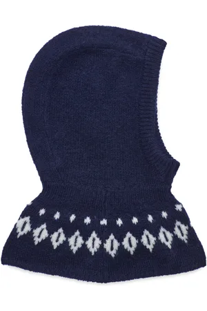Copenhagen Colors Wool Iceland Balaclava Accessories Headwear Balaclava Navy