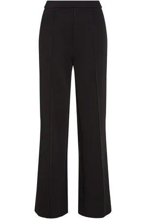 Calvin Klein Technical Knit Wide Leg Pant Bottoms Trousers Wide Leg Black