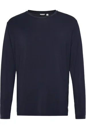 Björn Borg Core Bamboo Pyjama Long Sleeve T-Shirt Underwear Night & Loungewear Pyjama Tops Navy