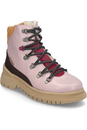 ANGULUS Boots - Flat - With Lace And Zip Nauhalliset Talvikengät Pink