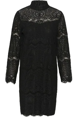 Culture Cuima Lace Short Dress Lyhyt Mekko Black