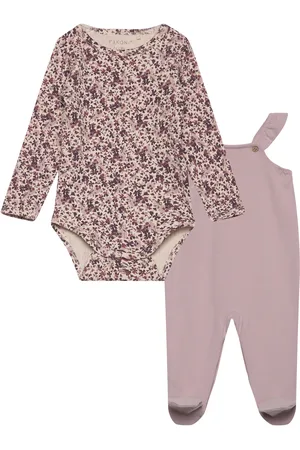 FIXONI Set W. Rib Body & Romper Sets Sets With Body Pink