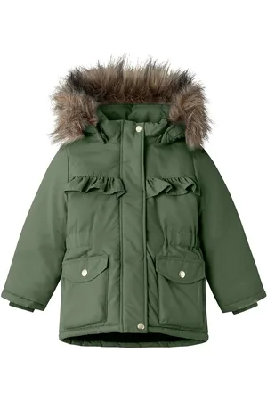 NAME IT Nmfmaster05 Parka Jacket Pb Fo Parka Takki Green