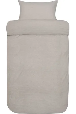 Høie of Scandinavia Casper Yarndyed Flannel Bed Set Home Textiles Bedtextiles Bed Sets Beige