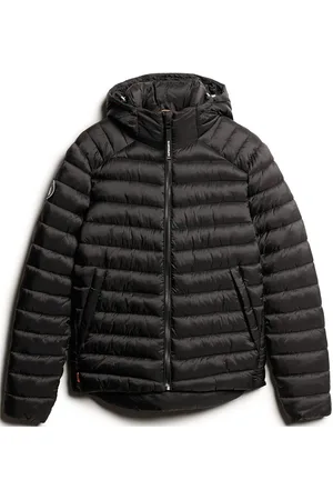 Superdry Hooded Fuji Sport Padded Jkt Ohut Takki Black
