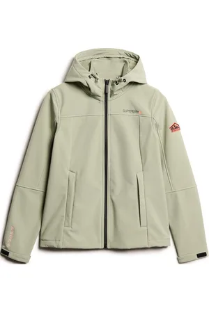 Superdry Hooded Classic Trekker Jkt Sport Sport Clothing Sport Outerwear Sport Jackets Sport Outdoor Jackets Green