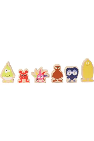 Babblarna Träfigurer 6St Toys Playsets & Action Figures Wooden Figures Multi/patterned