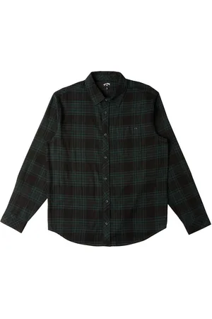 Billabong Coastline Flannel Sport Sport Clothing Sport Tops Sport Shirts Black