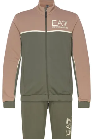 EA7 Tracksuit Tops Sweat-shirts & Hoodies Fleeces & Midlayers Green