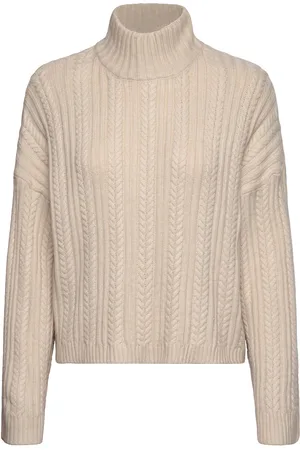 Ichi Ihmylle Ls5 Tops Knitwear Turtleneck Beige
