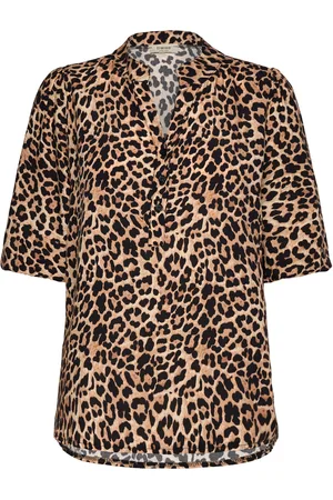 FRANSA Fxdalani Bl 3 Tops Blouses Short-sleeved Brown