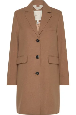 Part Two Leanettepw Otw Villakangastakki Pitkä Takki Beige