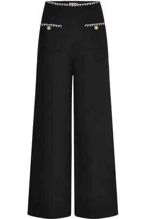 Suncoo Joy Bottoms Trousers Wide Leg Black