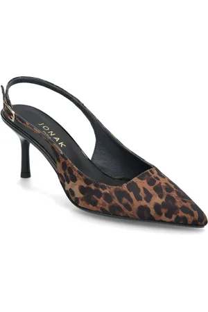 Jonak 264-Diamantus Textile Shoes Sling Backs Heeled Slingbacks Black